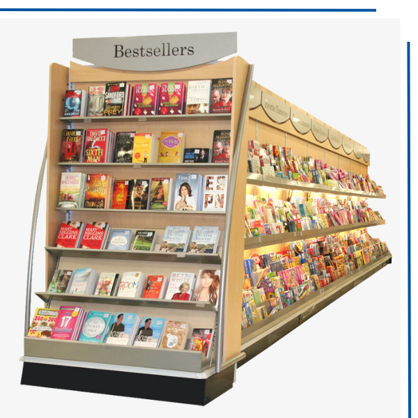 book and periodical retail display unit